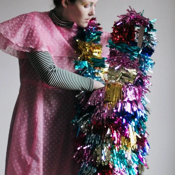 RACHEL BURKE Original Tinsel Tote Colorful Metallic Bag - of Imakestagram fame - Picture 4 of 10